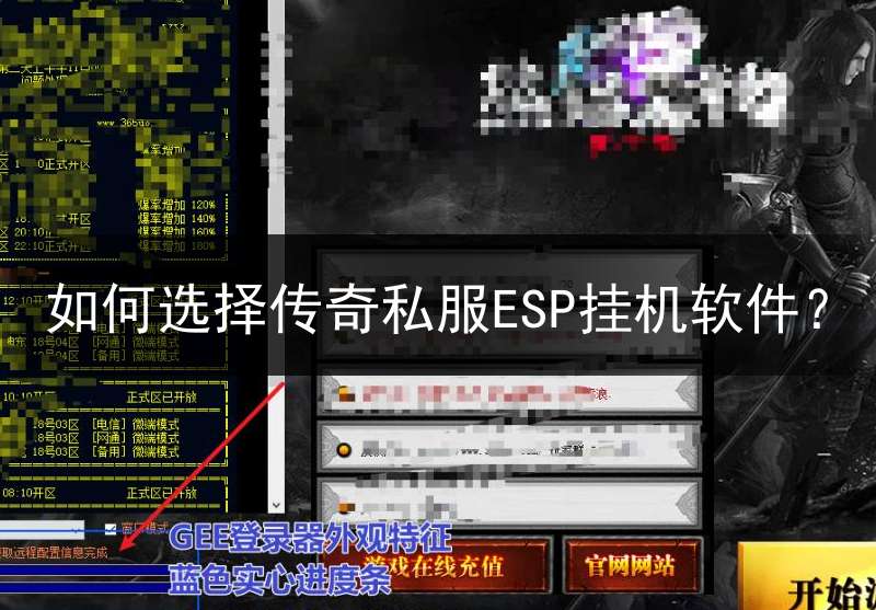 如何选择传奇私服ESP挂机软件？